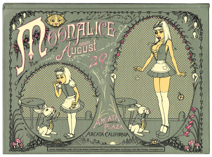 8/29/10 Moonalice poster by John Seabury