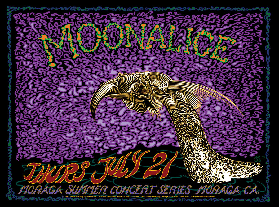 M393 › 7/21/11 Sum­mer Con­cert Series, Mor­aga, CA poster by John Seabury