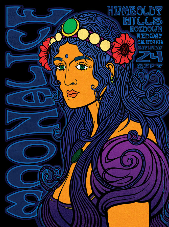 M412 › 9/24/11 Humboldt Hills Hoedown, Redway, CA poster by Chris Shaw