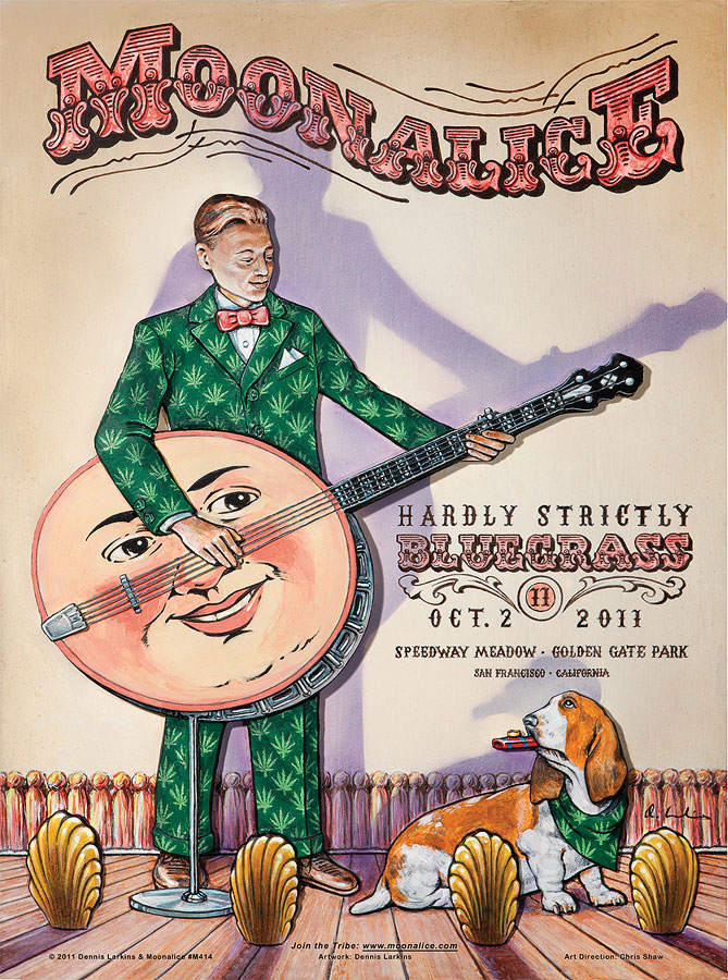 M414 › 10/2/11 Hardly Strictly Bluegrass Festival, Golden Gate Park, San Francisco, CA poster by Dennis Larkins