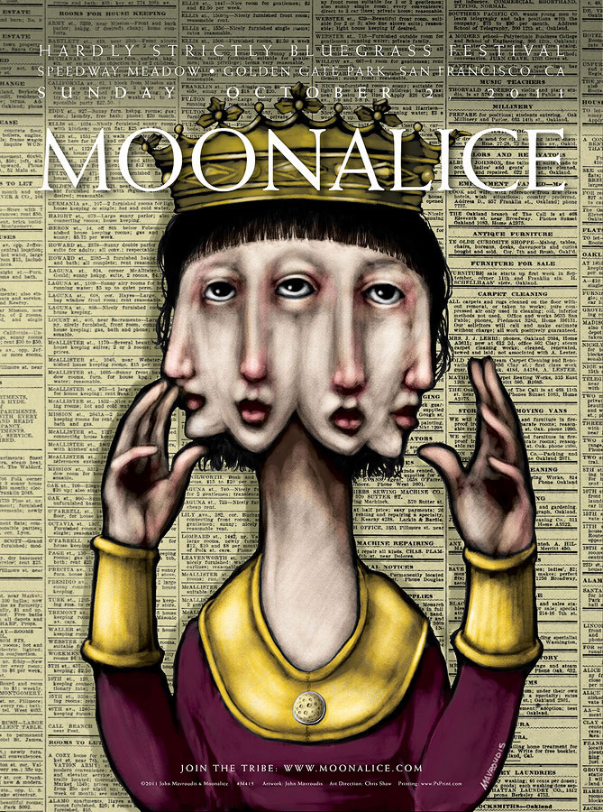 10/2/11 Moonalice poster by John Mavroudis