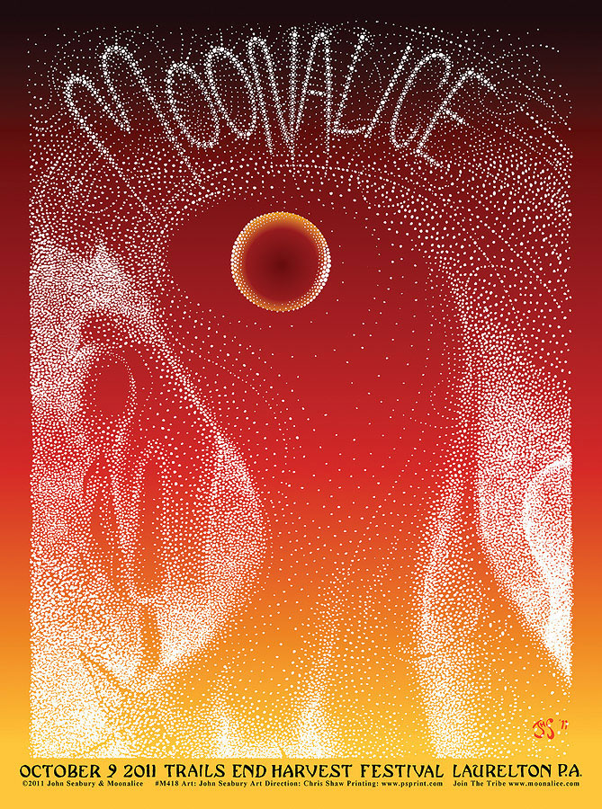 10/9/11 Moon­al­ice poster by John Seabury