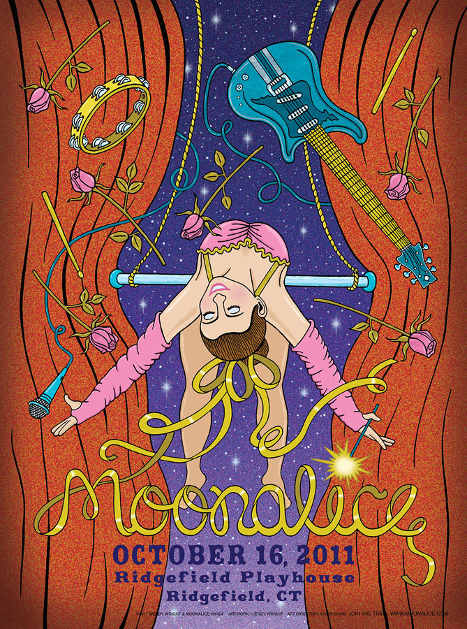 10/16/11 Moon­al­ice poster by Wendy Wright