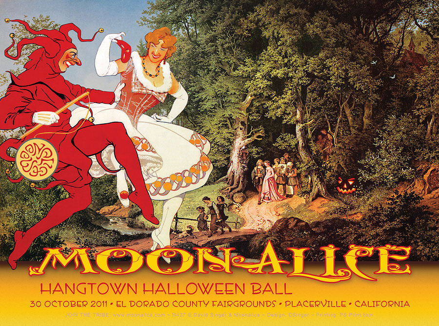 10/30/11 Moonalice poster by David Singer