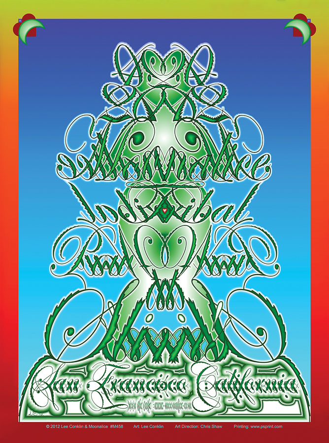 4/20/12 Moonalice poster by Lee Conklin