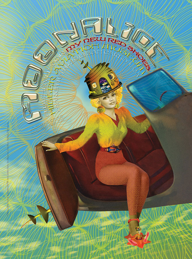 3/16/13 Moonalice poster by Carolyn Ferris