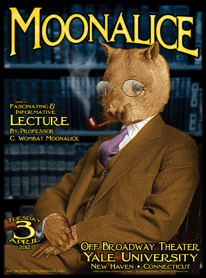 4/3/12 Moonalice poster by Chris Shaw