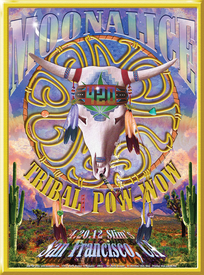 M457 › 4/20/12 420 Tribal Pow-Wow at Slim’s, San Francisco, CA poster by Darrin Brenner
