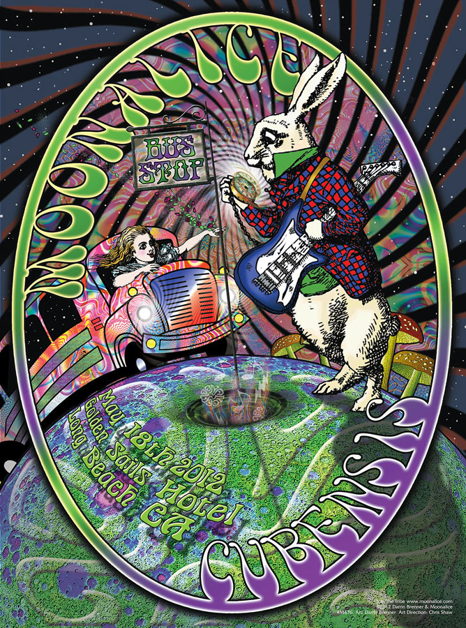 M476 › 5/18/12 Golden Sails Hotel, Long Beach, CA poster by Darrin Brenner with Cubensis