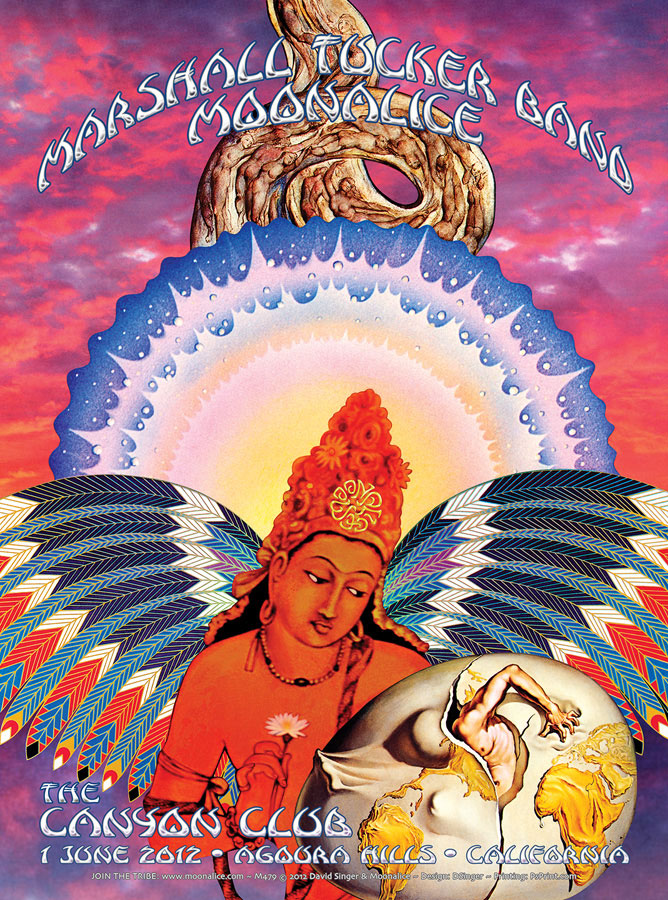 6/01/12 Moonalice poster by David Singer