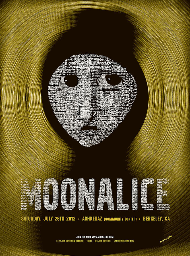 7/28/12 Moonalice poster by John Mavroudis