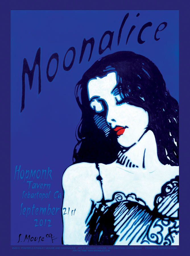 9/21/12 Moonalice poster by Stanley Mouse