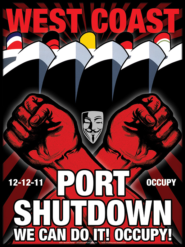 Occupy political poster by Alex Fischer (front)