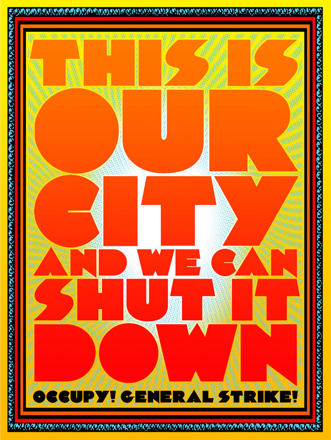 Occupy political poster by Chuck Sperry