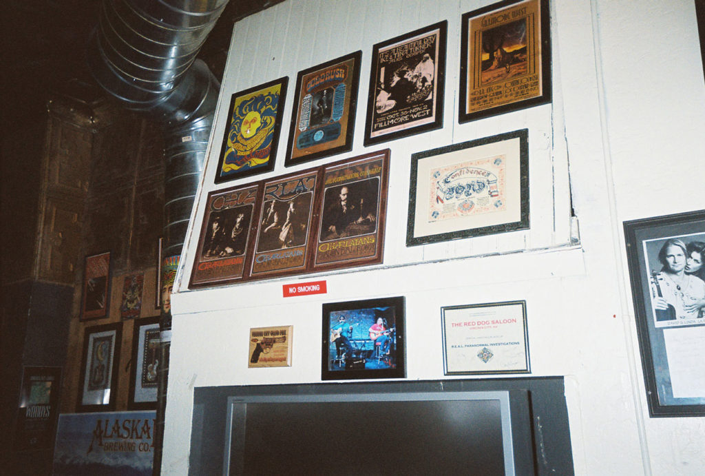 Rock Posters Inside The Red Dog Saloon