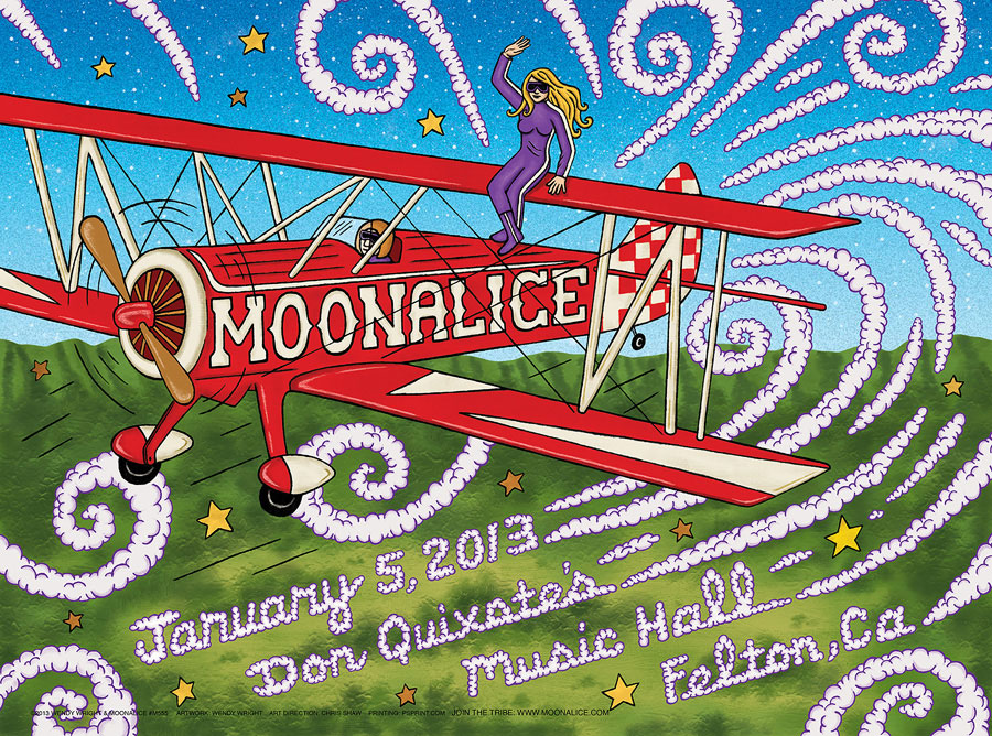 1/5/13 Moonalice poster by Wendy Wright