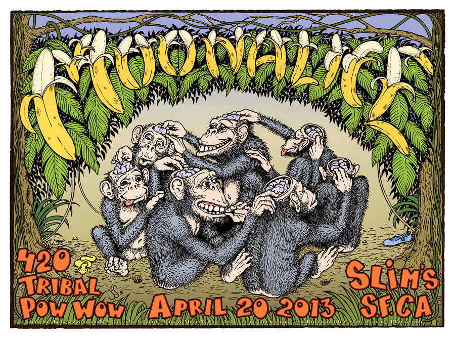 4/20/13 Moonalice poster by John Seabury