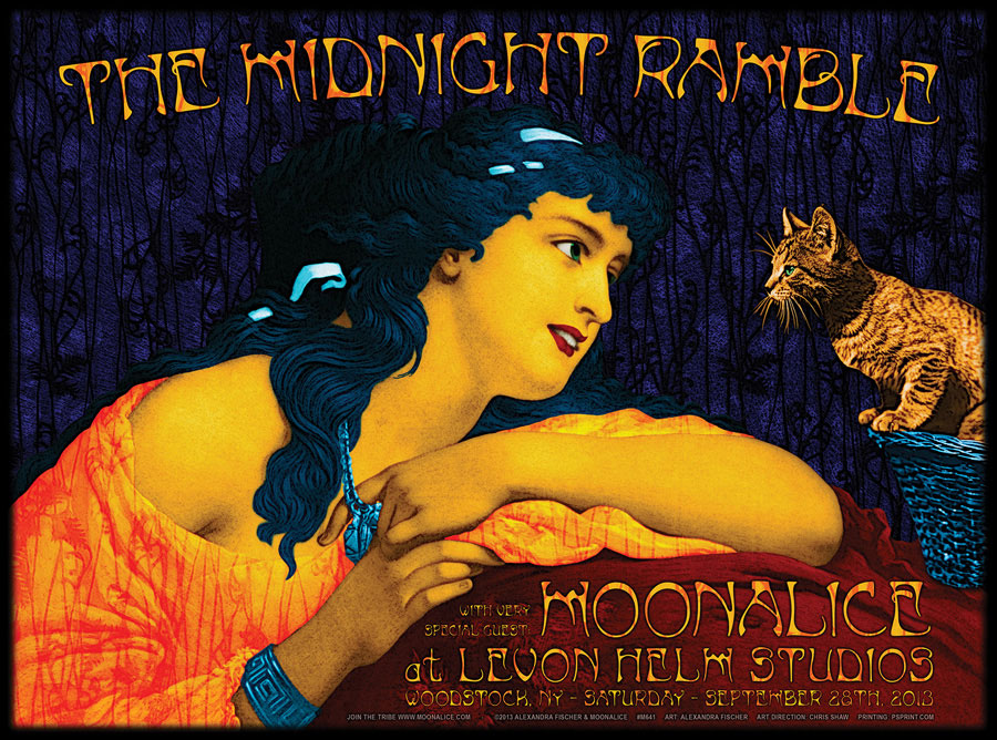 9/28/13 Moonalice poster by Alexandra Fischer