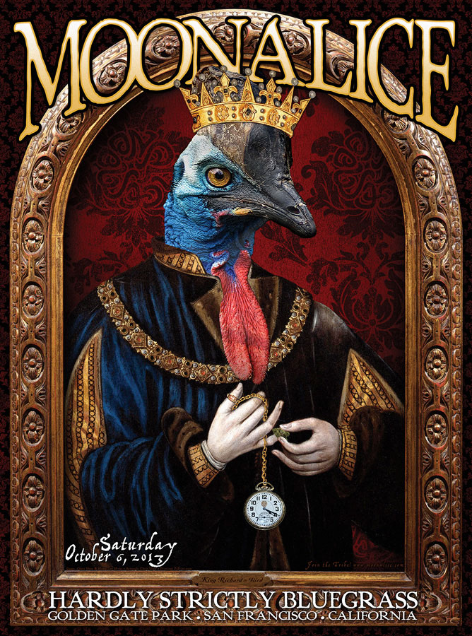 10/6/13 Moonalice poster by Chris Shaw