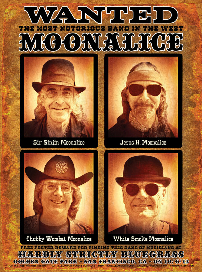 10/6/13 Moonalice poster by Alexandra Fischer