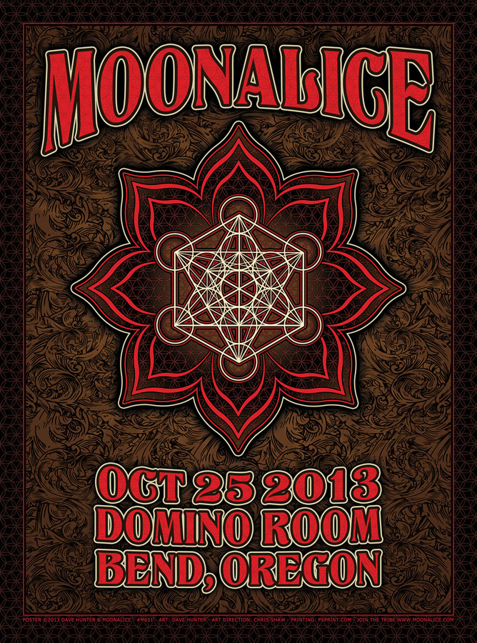 10/25/13 Moonalice poster by Dave Hunter