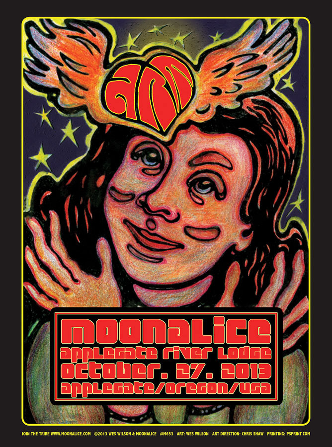 10/27/13 Moonalice poster by Wes Wilson