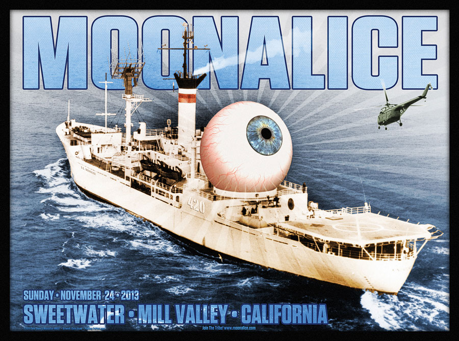 11/24/13 Moonalice poster by Chris Shaw