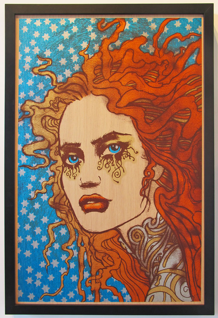 Persephone, 2014 by Chuck Sperry 23 x 35 Oak Panel Edition of 6
