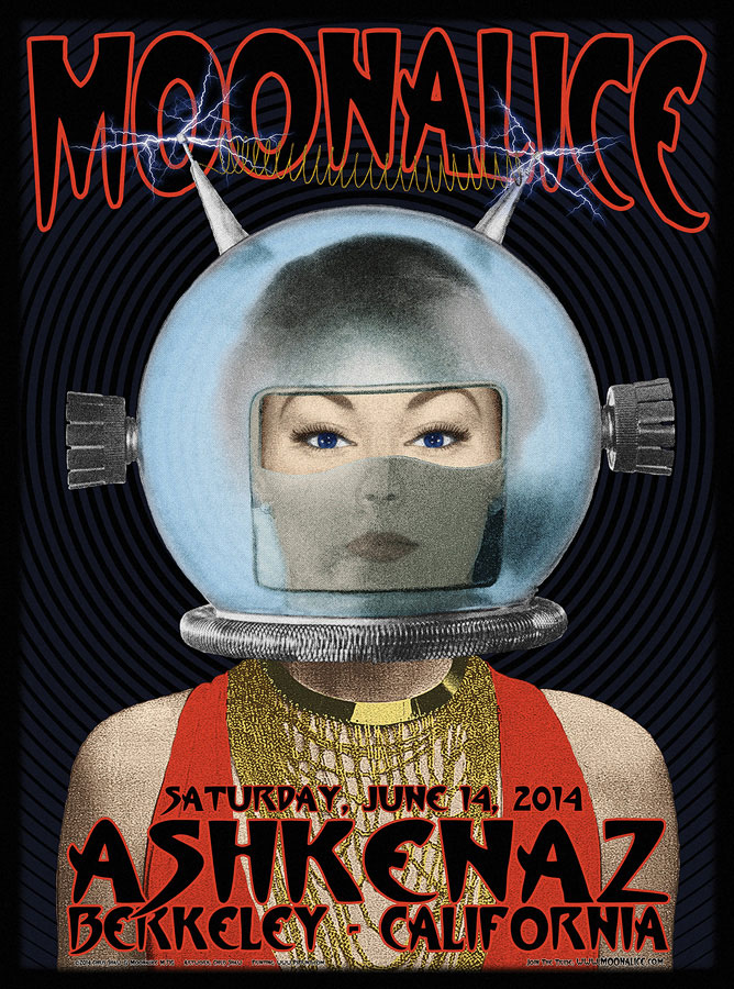 6/14/14 Moonalice poster by Chris Shaw