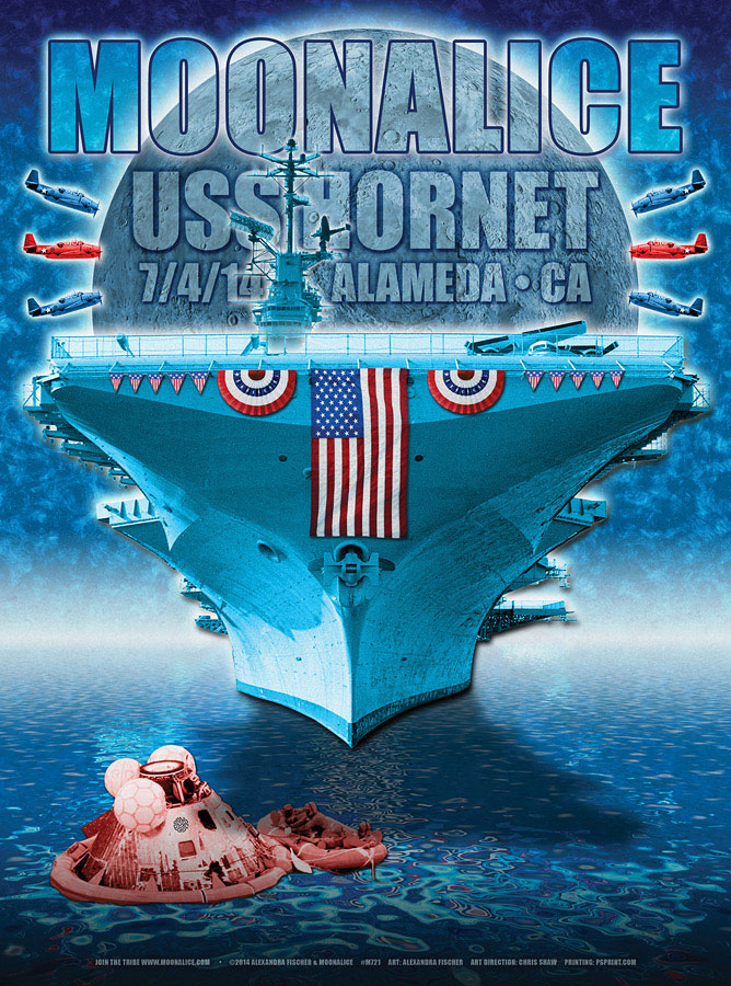 M721 › 7/04/14 USS Hornet, Alameda, CA poster by Alexandra Fischer