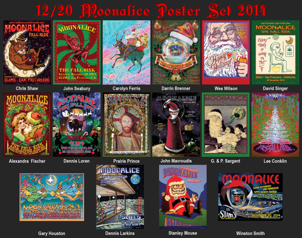 2014 Moonalice Holiday Poster Set