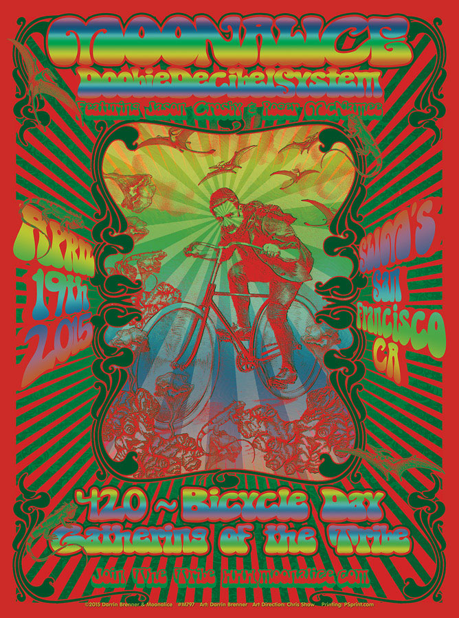 4/19/15 Moonalice poster by Darrin Brenner