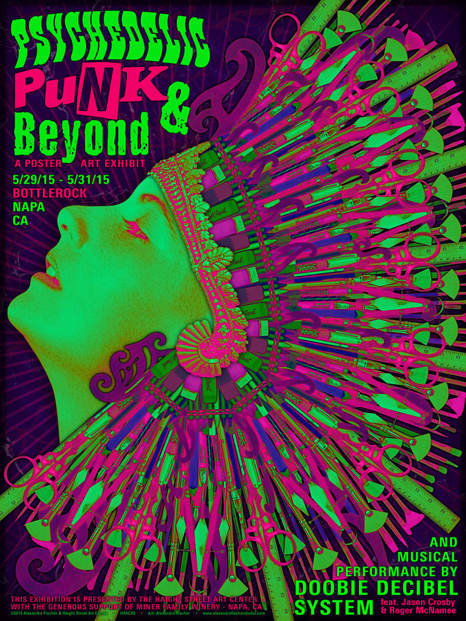 Psychedelic, Punk & Beyond poster by Alexandra Fischer