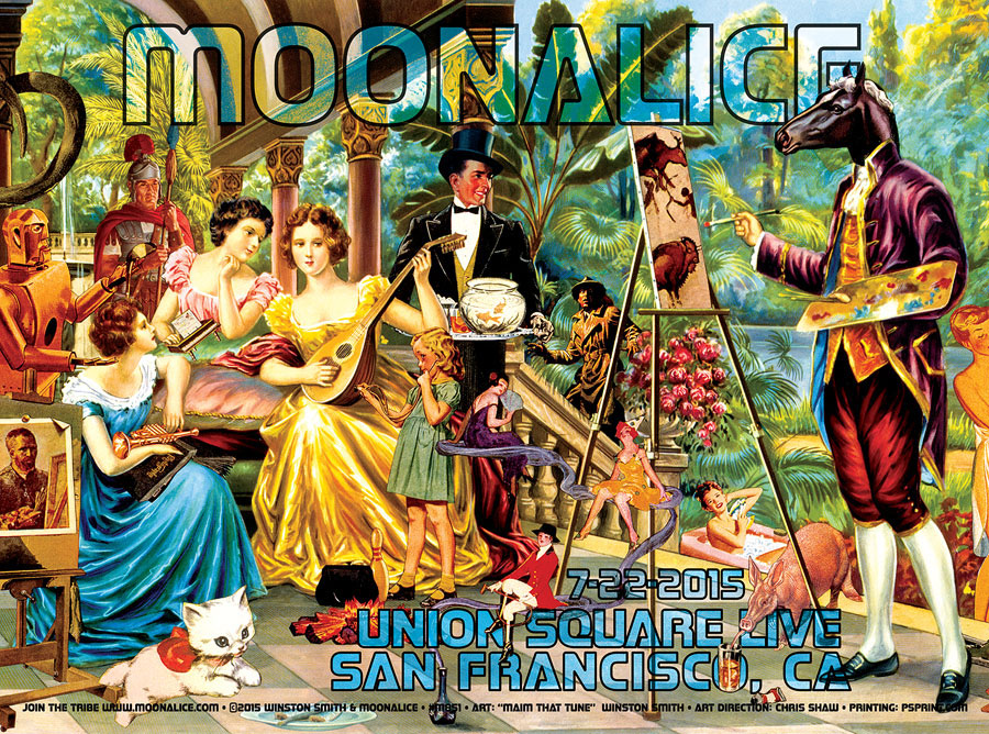 M851 › 7/22/15 Union Square Live, San Francisco, CA poster by Winston Smith