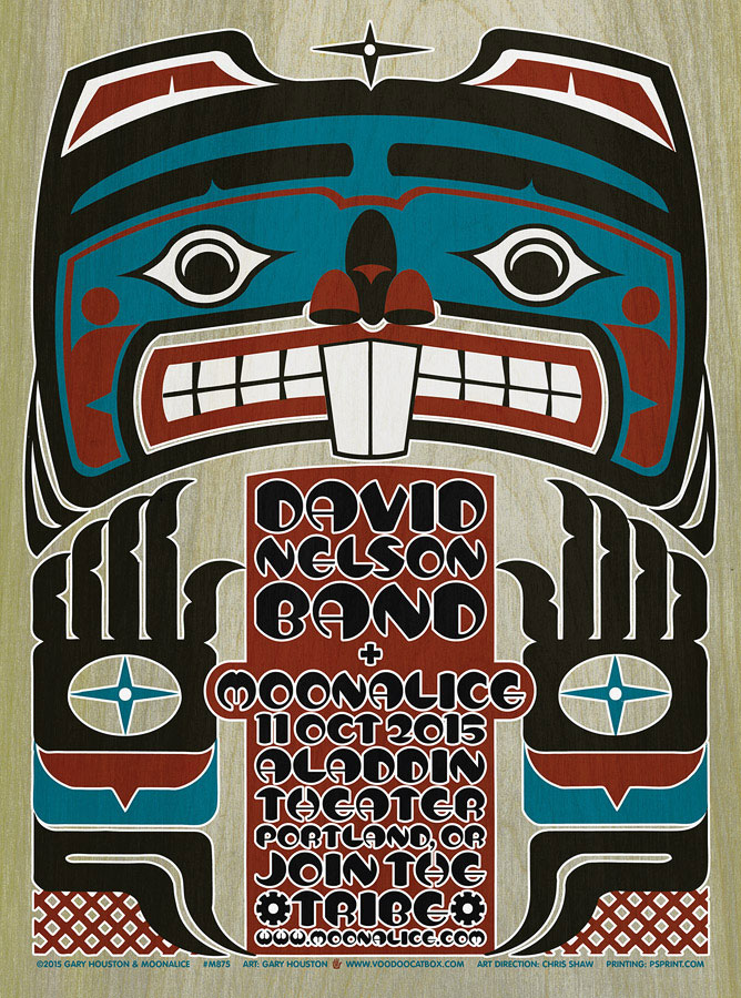 M875 › 10/11/15 Aladdin Theater, Portland, OR poster by Gary Houston