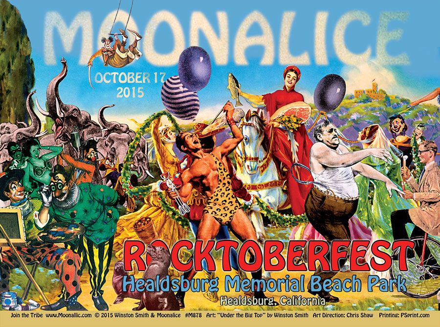 M878 › 10/17/15 Roctoberfest at Healdsburg Memorial Beach Park, Healdsburg, CA poster by Winston Smith