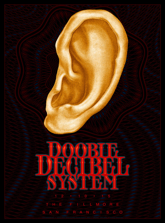 12/10/15 Doobie Decibel System poster by Chris Shaw