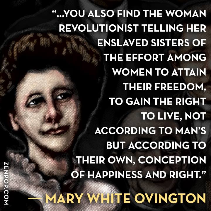 Mary White Ovington illustration by John Mavroudis