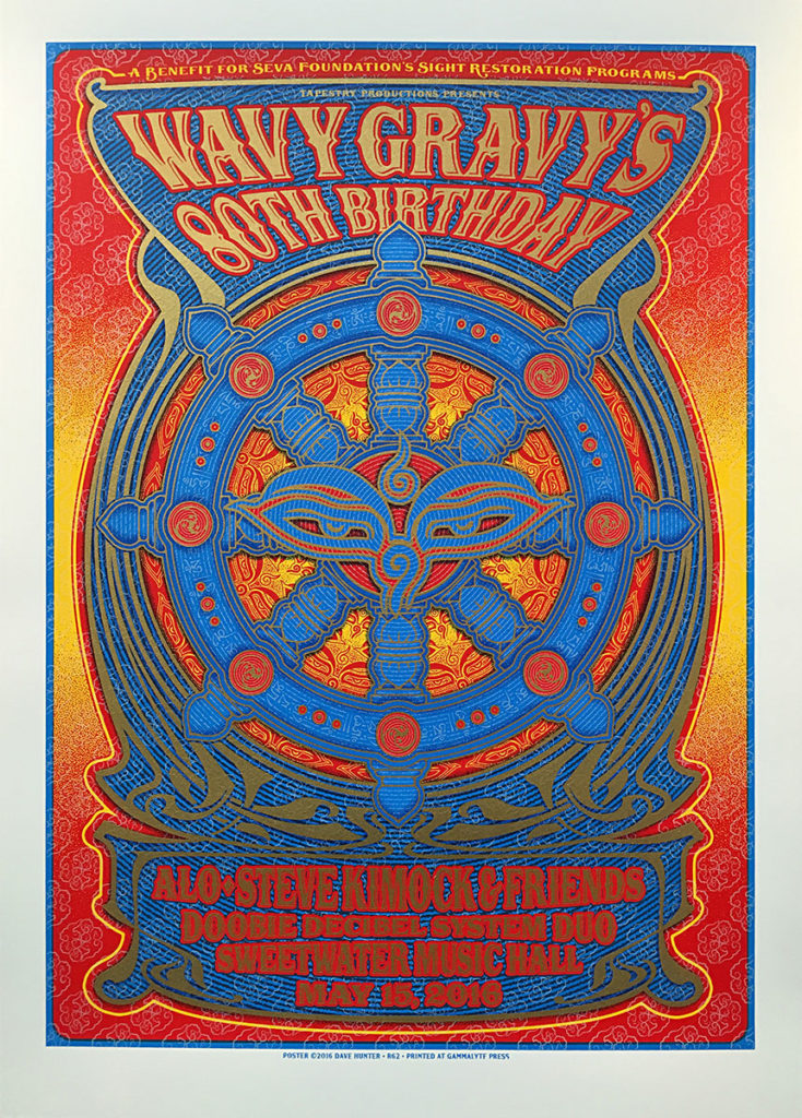 R62 › 5/15/16 Sweetwater Music Hall, Mill Valley, CA poster by Dave Hunter