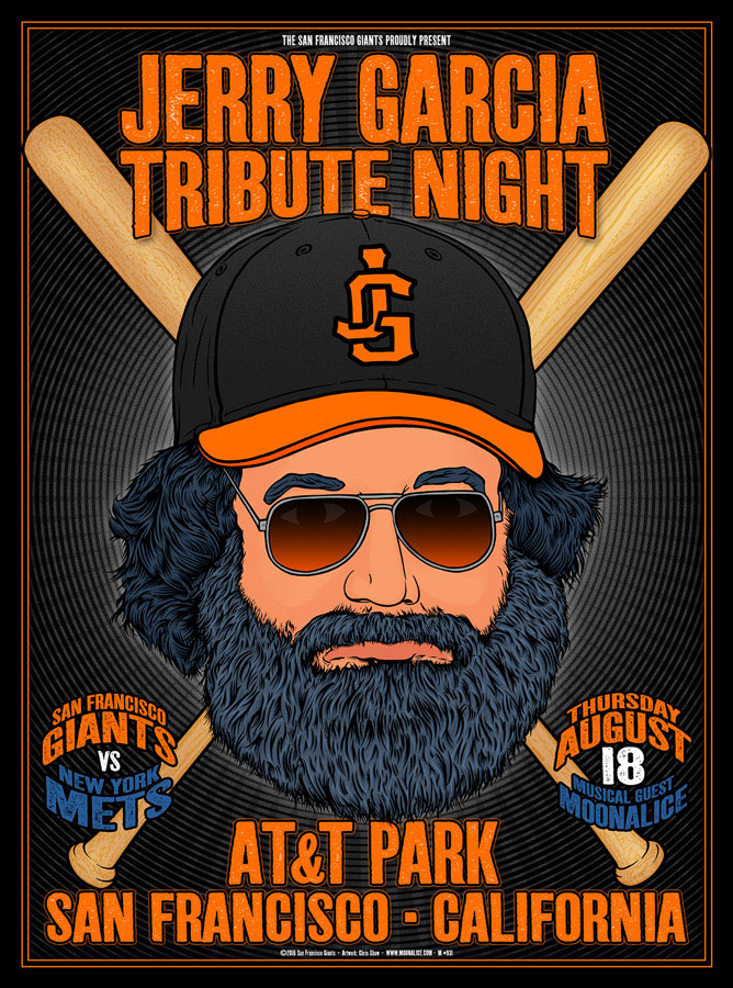 M931 › 8/18/16 AT&T Park, SF Giants, San Francisco, CA poster by Chris Shaw