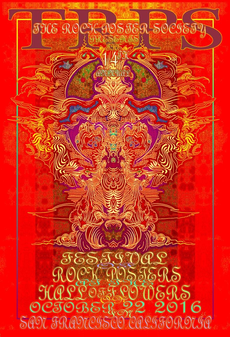 TRPS 2016 Festival of Rock Posters event poster by Lee Conklin