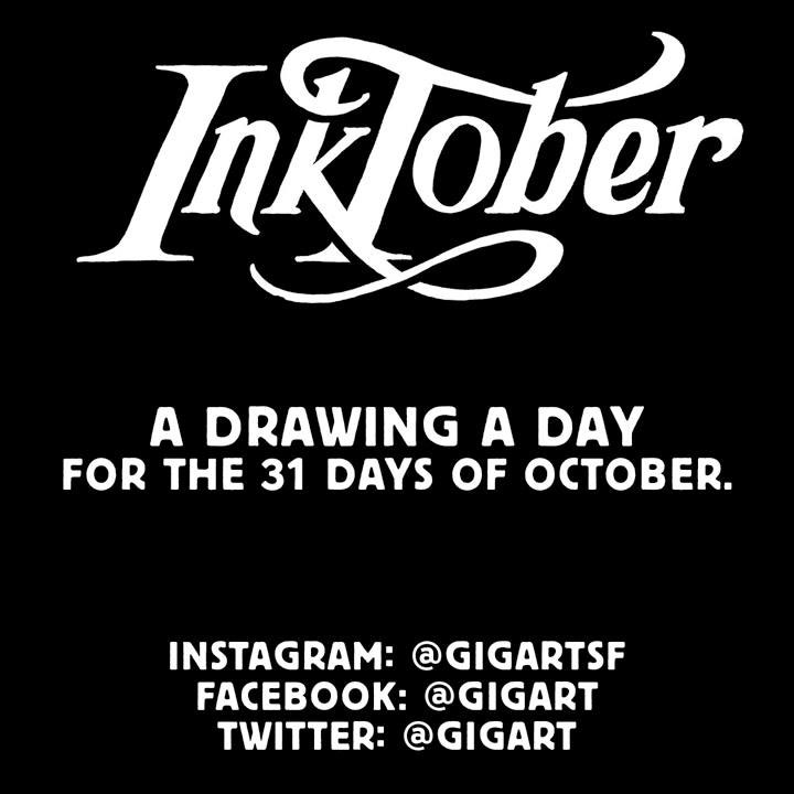Inktober with GIGART