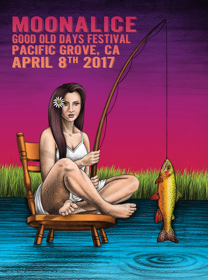 M942 › 4/8/17 Good Old Days Festival, Pacific Grove, CA poster by Lauren Yurkovich