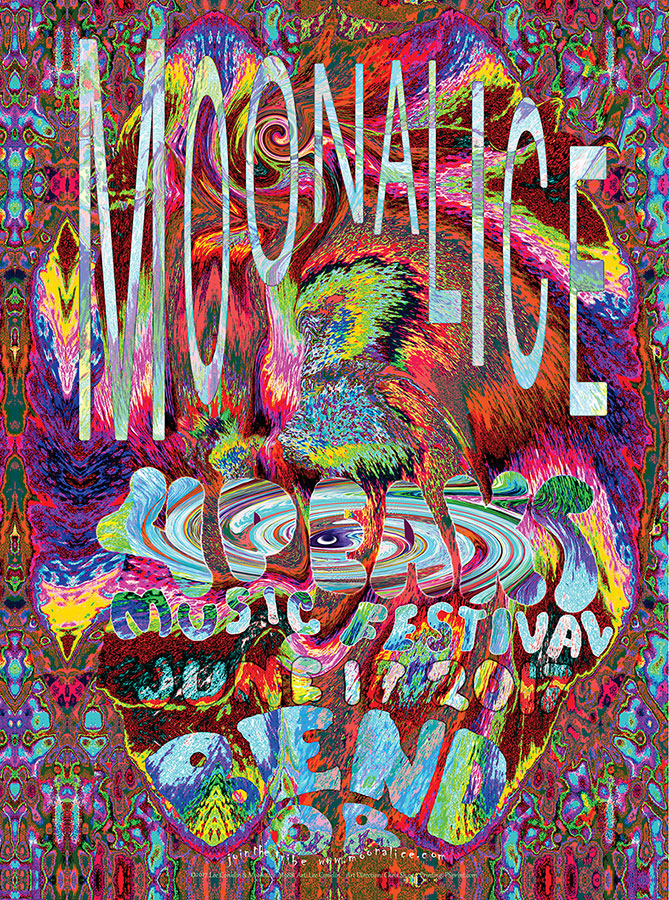 M988 › 6/17/17 4 Peaks Music Festival, Bend, OR poster by Lee Conklin