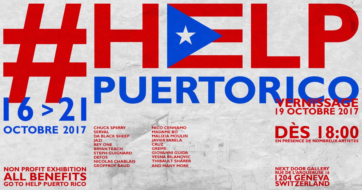 Chuck Sperry in “Help Puerto Rico” Show at Next Door Gallery to Aid Hurricane Victims