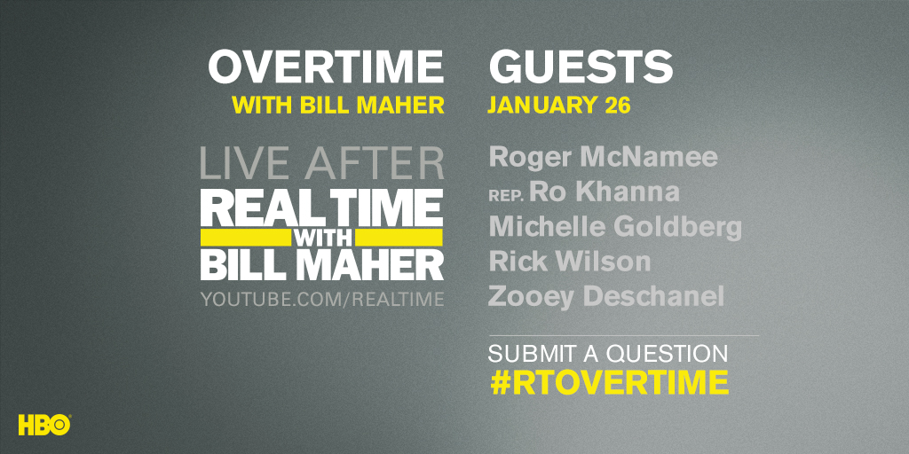 Overtime Guests on Real Time with Bill Maher