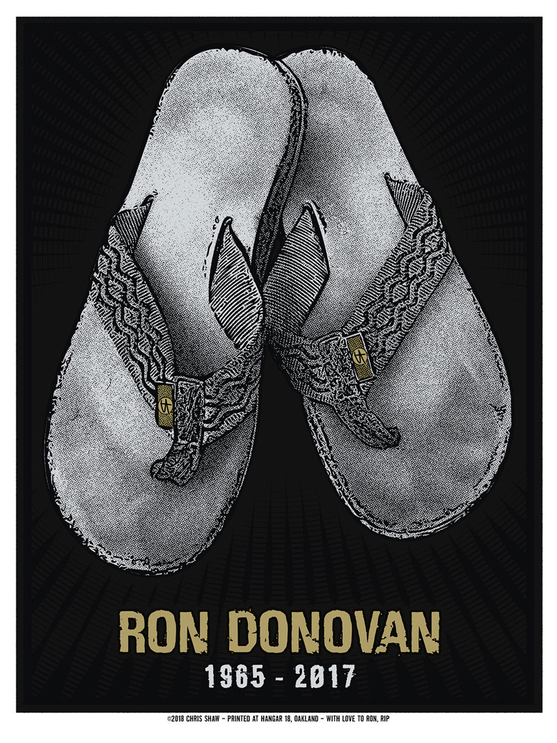 Ron Donovan Memorial poster by Chris Shaw