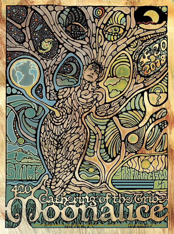 M1029 › 4/20/18 420 Gathering of the Tribe at Slim’s, San Francisco, CA poster by Jason Wilson