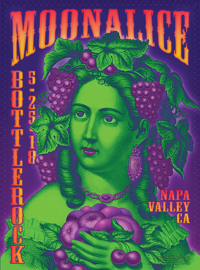 M1049 › 5/25/18 BottleRock Music Festival, Napa Valley, CA poster by Alexandra Fischer