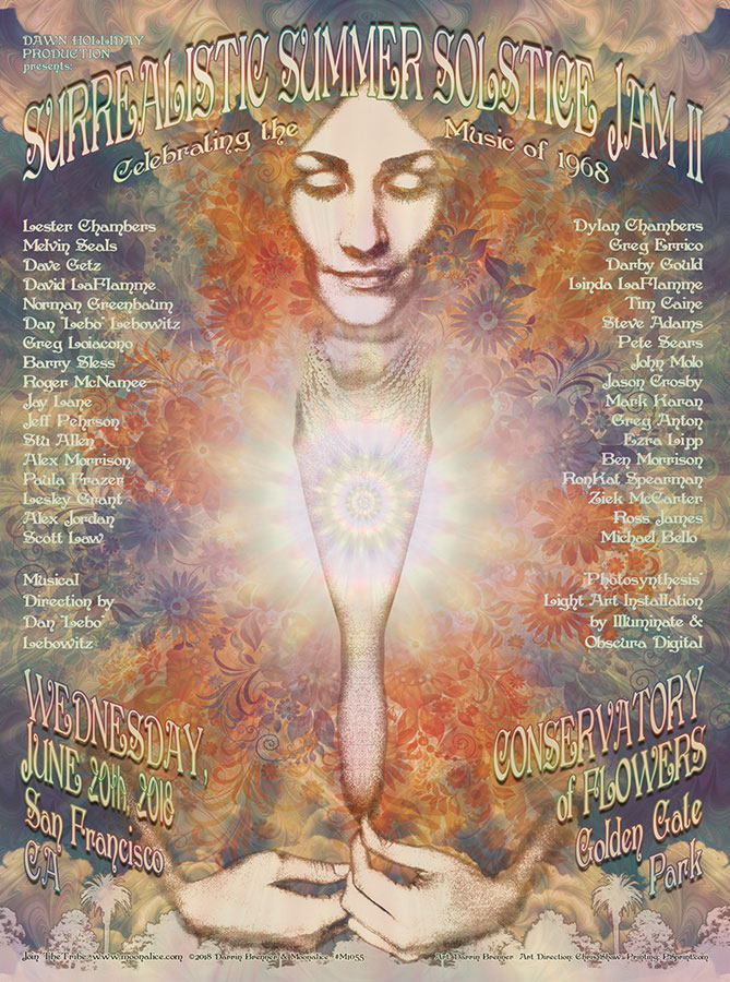 M1055 › 6/20/18 Surrealistic Summer Solstice 2 at Conservatory of Flowers, Golden Gate Park, San Francisco, CA poster by Darrin Brenner